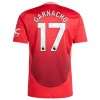 Camisola Manchester United Garnacho 17 Homen Equipamento 1ª 24/25